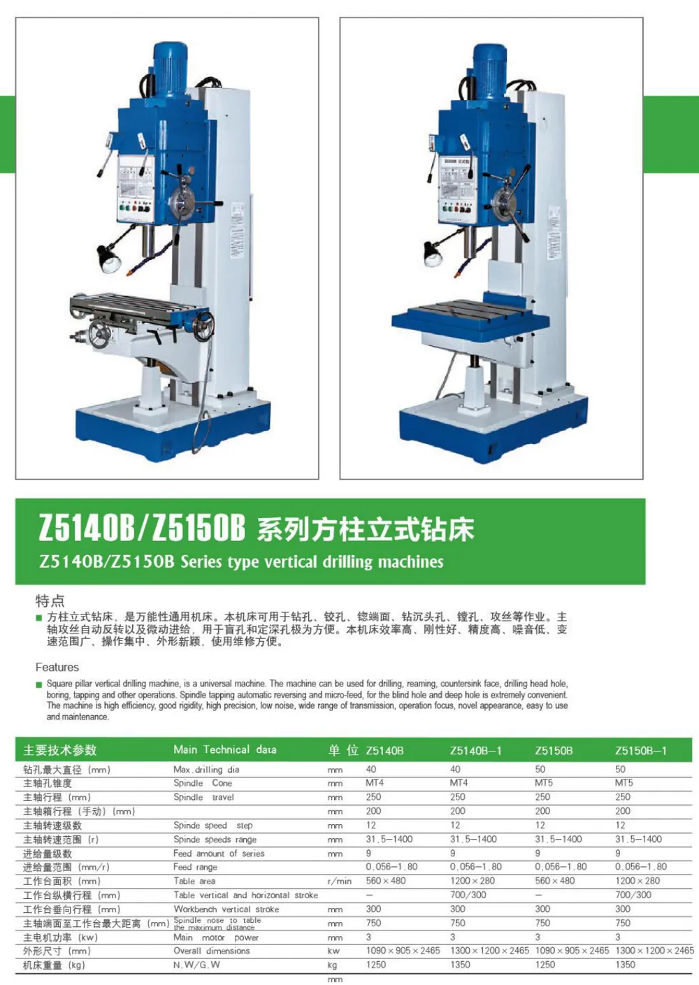 Vertical Drilling Machine